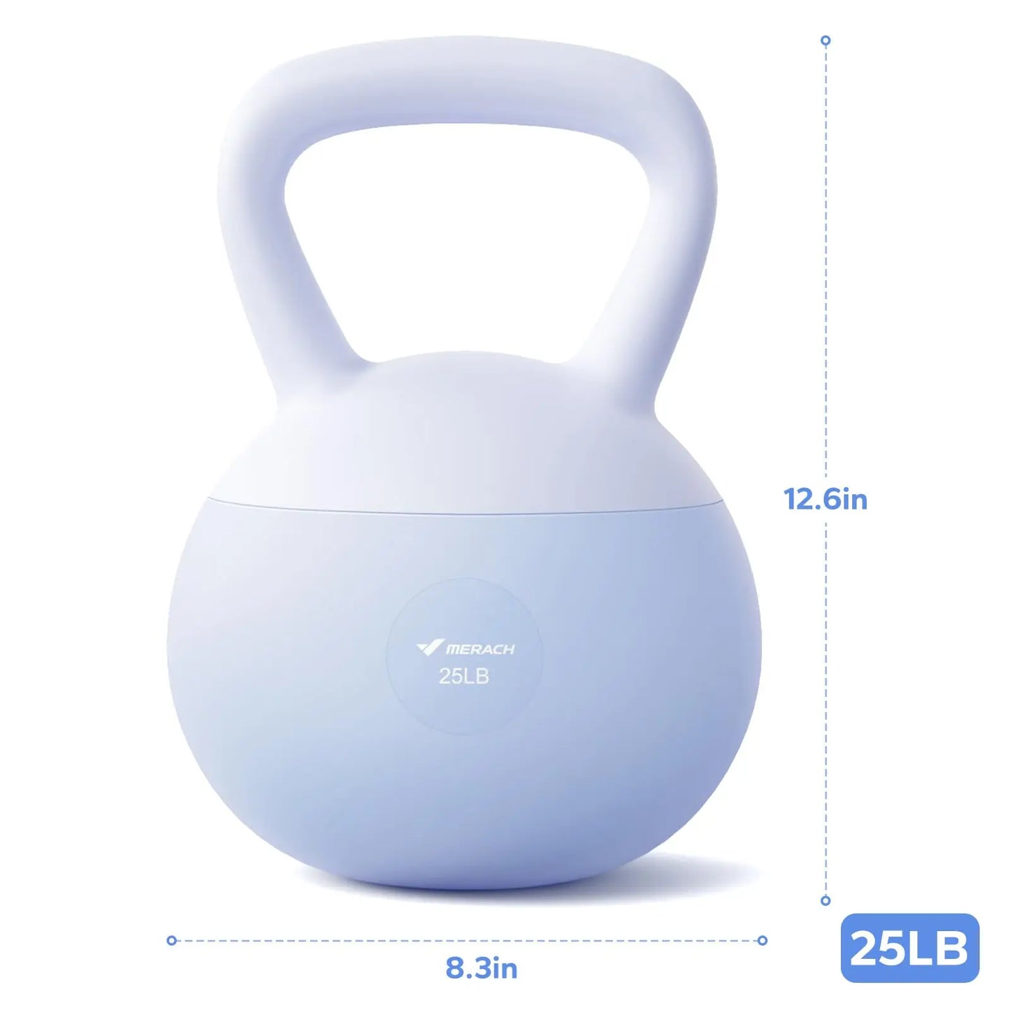 Soft Kettlebell Non-Slip Wide-Grip Handle Cushioned Horizontal Base Filled with Fine Mineral Sand Premium Kettle Bell