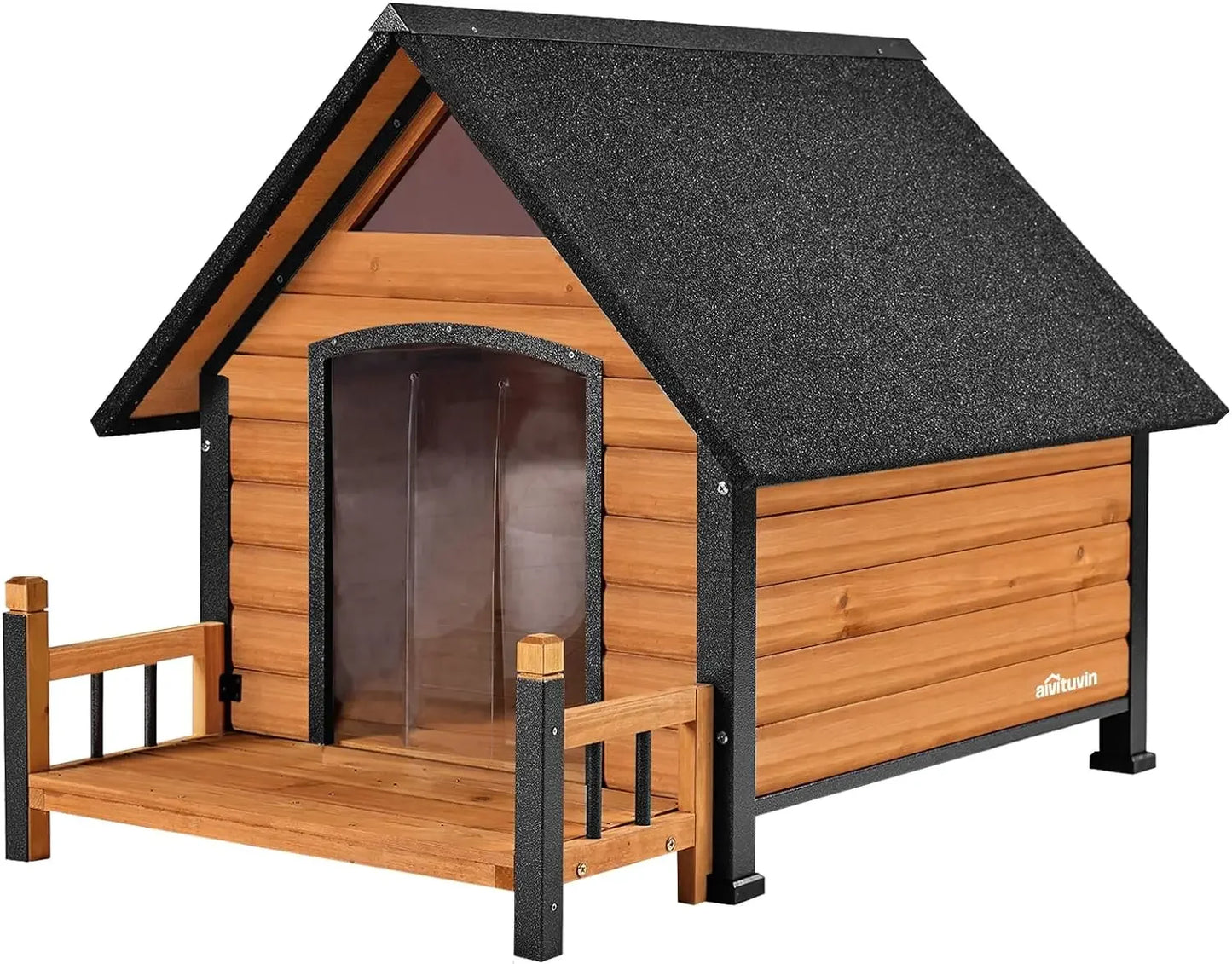 Waterproof Puppy Shelter Indoor Doghouse with Elevated Floor, Anti-Bite Design Dog Home for Small Medium Dogs,Outdoor Dog House