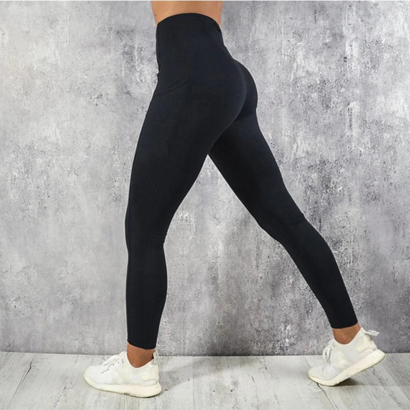 Fitness Women Sport Seamless Leggings High Waist Elastic Solid Yoga Leggings Gym Trainning Joggings Pants Female Gym Accessories