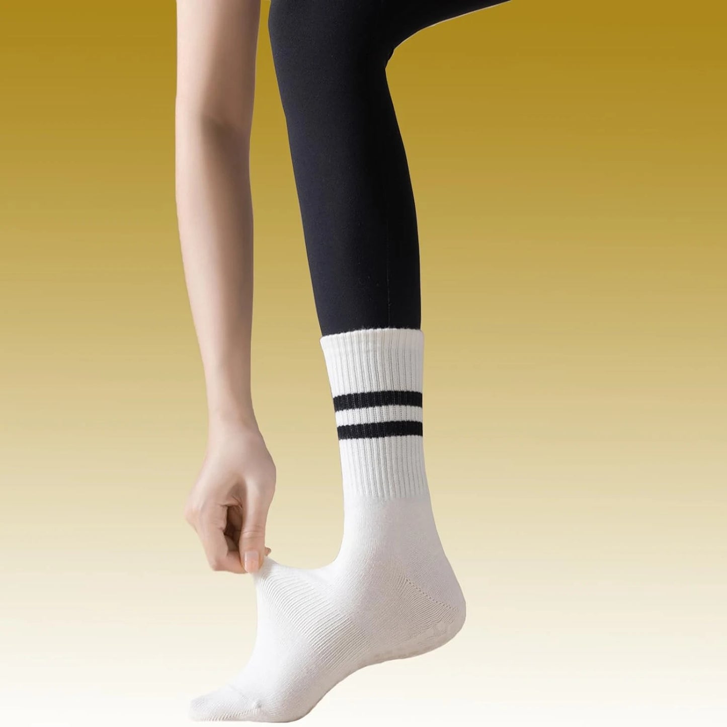 Enhance Your Yoga, Ballet, Fitness, and Athletic Sessions with Stylish Non-Slip Women's Pilates Socks for Ultimate Stability, Pe