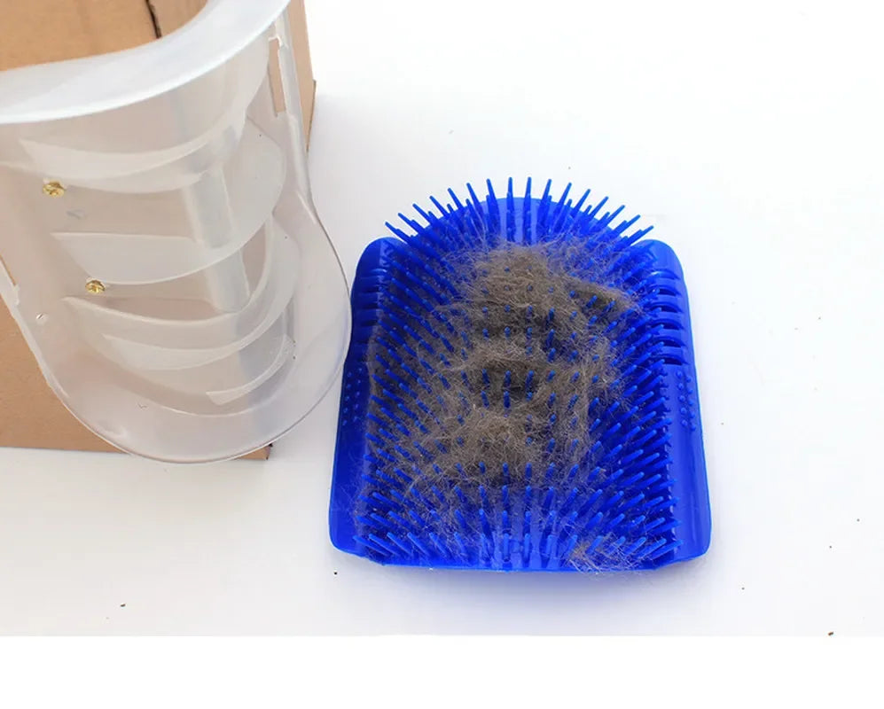 Cat Self Groomer Brush Pet Grooming Supplies Hair Removal Comb for Cat Dog Hair Shedding Trimming Cat Massage Device with catnip