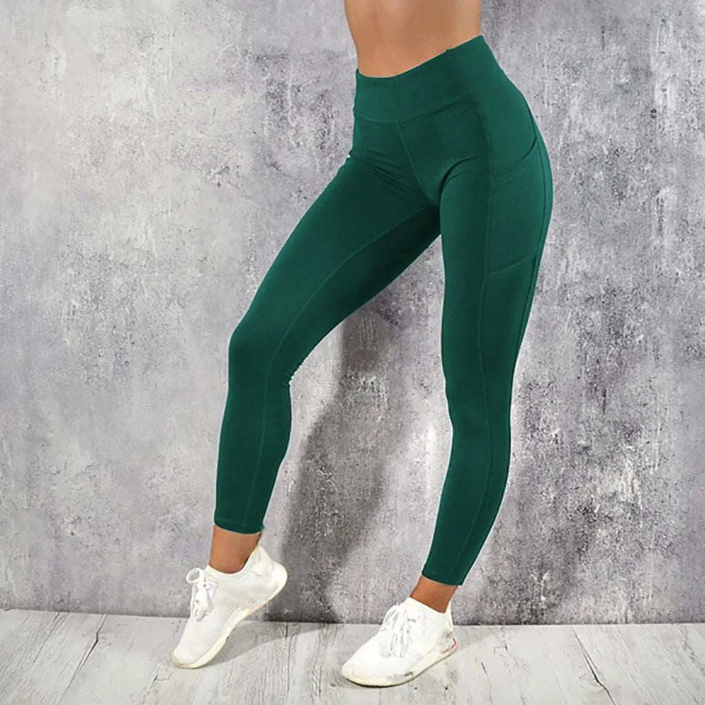 Fitness Women Sport Seamless Leggings High Waist Elastic Solid Yoga Leggings Gym Trainning Joggings Pants Female Gym Accessories