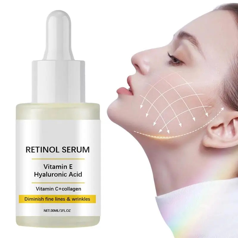 Retinol Face Serum Deep Moisturizing Hyaluronic Acid Serum.  Fade Fine Line Lifting Firming, Repair, Smooth and Tighten Sikin