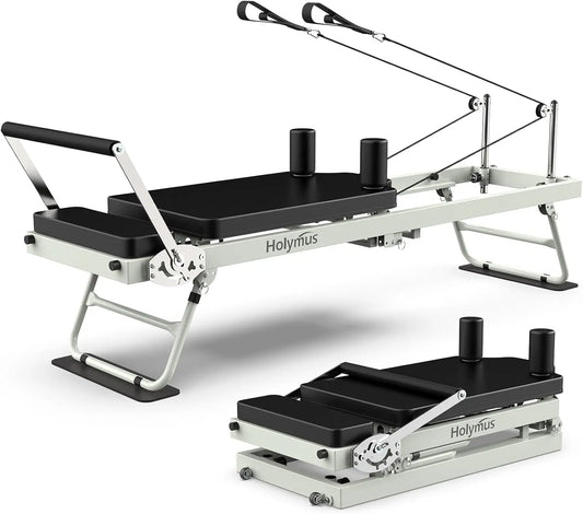 Pro 75" Pilates Reformer Machine, Foldable Pilates Machine Equipment Up to 400LBS, Pilates Equipment for Home Workout