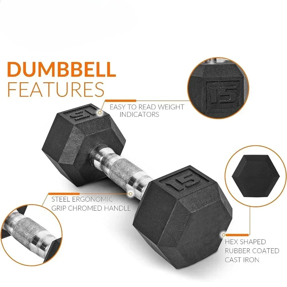 Dumbbell Set with Rack | Multiple Options in 150lbs and 210lbs Weights Large Fitness Equipment Body Building Sports, Dumbbell