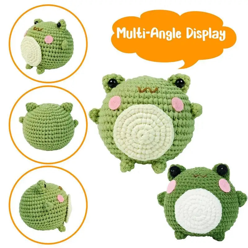 Crochet Hook Kit Frog Crochet Hook Kit Complete Crochet Set Include Yarn Eyes Stuffing Crochet Hook For Beginners