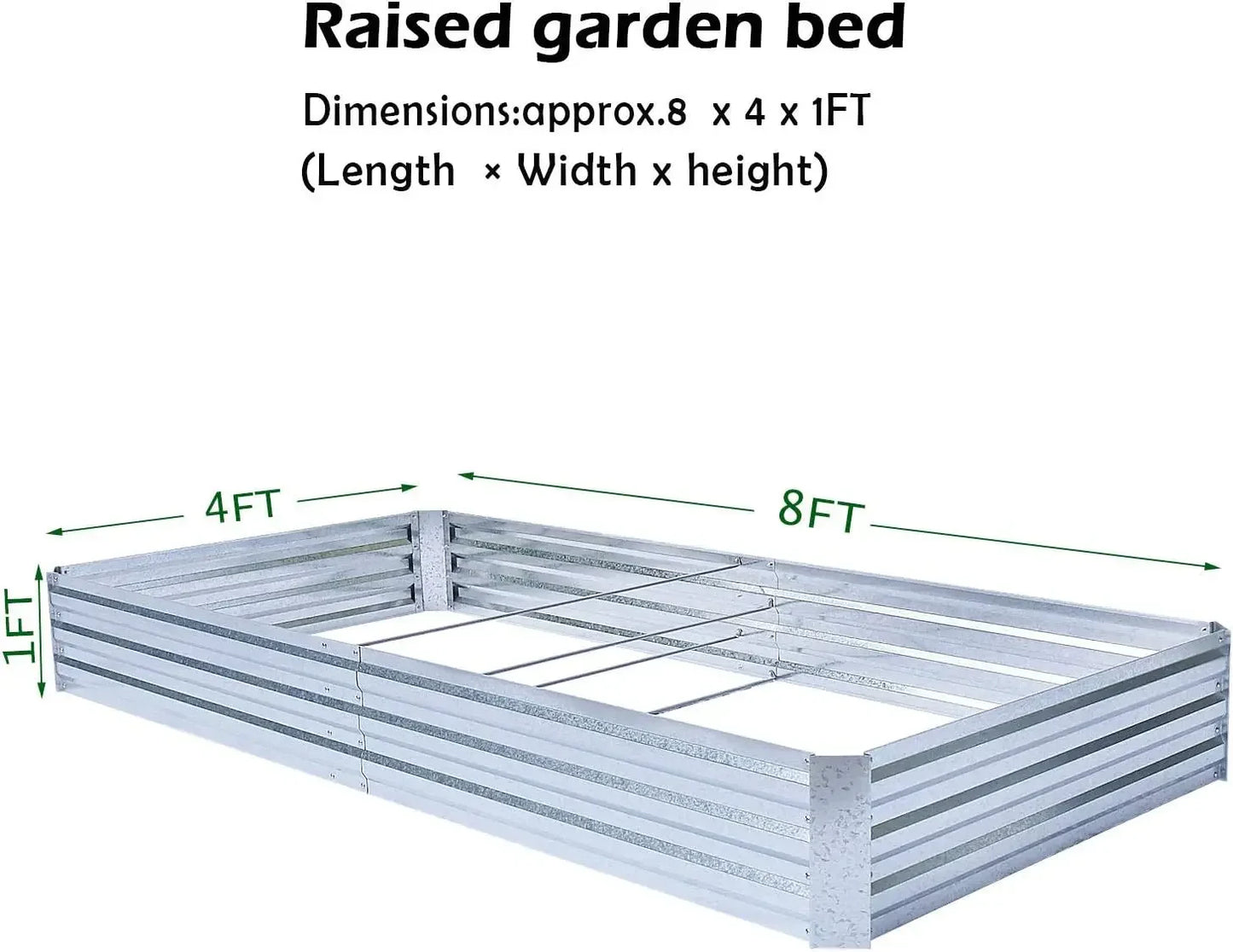 Raised Large Metal Planter Box