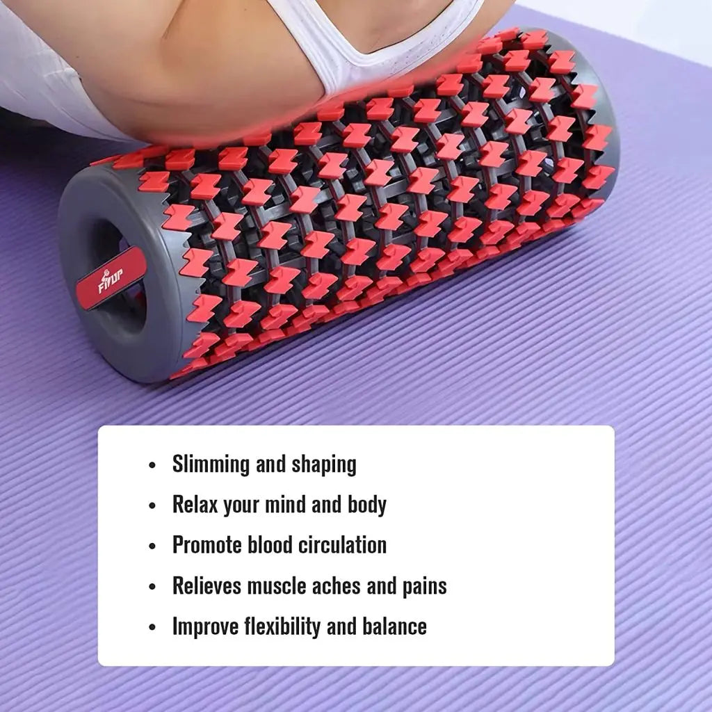 Retractable Yoga Foam Roller Massager Yoga Block Back Roller Fitness for Gym Home Muscle Therapy Pilates Exercise Equipment